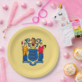 ニュージャージー州旗デザイン装飾 ペーパープレート (パーティー)