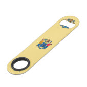 ニュージャージー州旗デザイン スピード栓抜き (正面アングル)