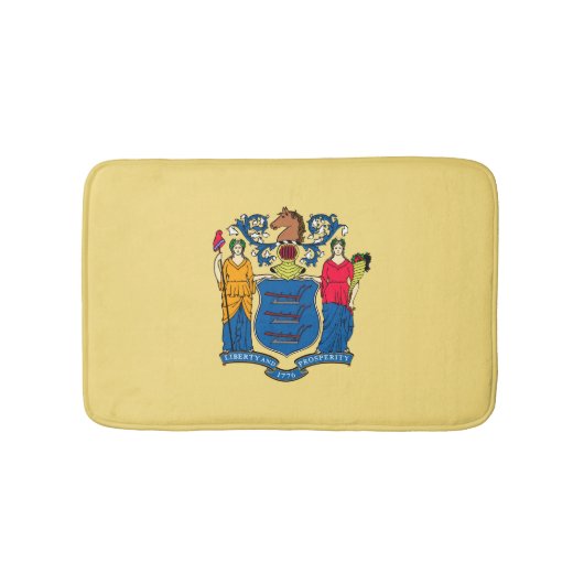 ニュージャージー州旗デザイン バスマット (正面)