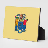 ニュージャージー州旗デザイン フォトプラーク (側面)