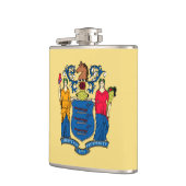 ニュージャージー州旗デザイン フラスク (左)