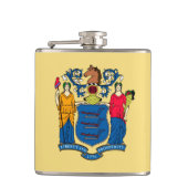 ニュージャージー州旗デザイン フラスク (正面)