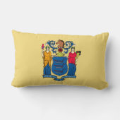 ニュージャージー州旗デザイン ランバークッション (裏面)