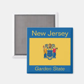 ニュージャージー州旗マグネット マグネット (正面/裏面)