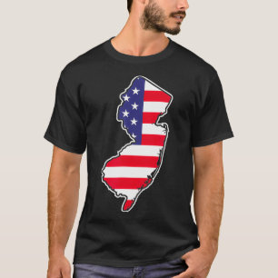 ニュージャージー州旗州概要愛国的アメリカ Tシャツ