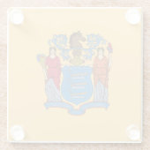 ニュージャージー州旗 ガラスコースター (裏面)