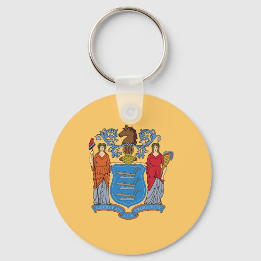 ニュージャージー州旗 キーホルダー (正面)