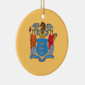 ニュージャージー州旗 セラミックオーナメント (右)