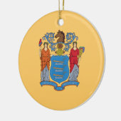 ニュージャージー州旗 セラミックオーナメント (左)