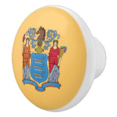 ニュージャージー州旗 セラミックノブ (右)