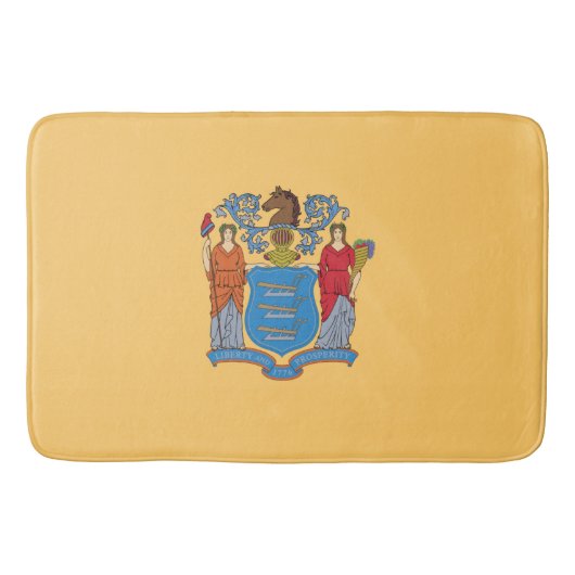 ニュージャージー州旗 バスマット (正面)