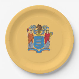 ニュージャージー州旗 ペーパープレート