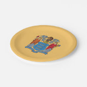 ニュージャージー州旗 ペーパープレート (アングル)