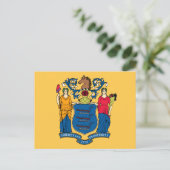 ニュージャージー州旗 ポストカード (スタンド正面)