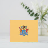 ニュージャージー州旗 ポストカード (スタンド正面)