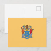 ニュージャージー州旗 ポストカード (正面/裏面)