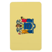 ニュージャージー州旗 マグネット (縦)