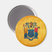 ニュージャージー州旗 マグネット (正面/裏面)