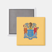 ニュージャージー州旗 マグネット (正面/裏面)