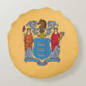 ニュージャージー州旗 ラウンドクッション (裏面)