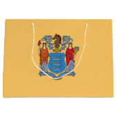ニュージャージー州旗 ラージペーパーバッグ (正面)