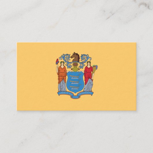 ニュージャージー州旗 名刺 (正面)