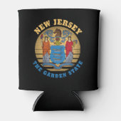 ニュージャージー州旗 缶クーラー (正面)