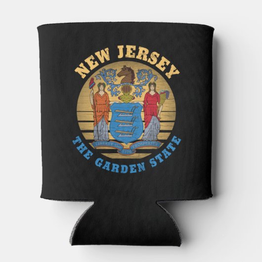 ニュージャージー州旗 缶クーラー (裏面)