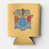 ニュージャージー州旗 缶クーラー (正面)