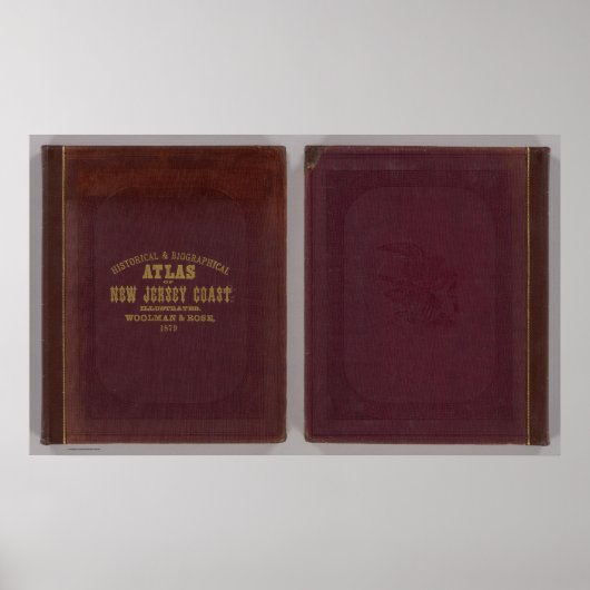 ニュージャージー州沿岸歴史地図 ポスター (正面)