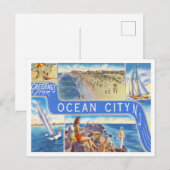 ニュージャージー州海市よりのご挨拶 ポストカード (正面/裏面)