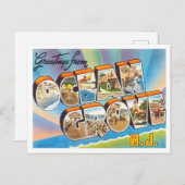 ニュージャージー州海・グローブからの挨拶 ポストカード (正面/裏面)