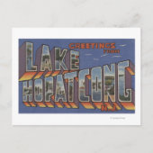 ニュージャージー州湖ホパトコン - 大文字シーン ポストカード (正面)