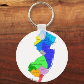 ニュージャージー州色 キーホルダー (正面)