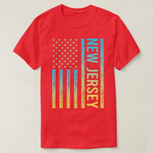 ニュージャージー州黄色旗 Tシャツ (デザイン正面)