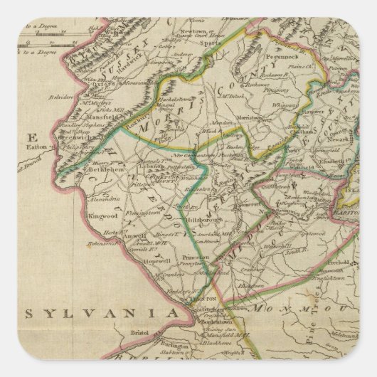 ニュージャージー州3 スクエアシール (正面)