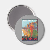 ニュージャージー州,アトランティックシティ マグネット (正面/裏面)