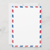 ニュージャージー州 アメリカ 地図 航空便 軍事 移動 案内状 (裏面)