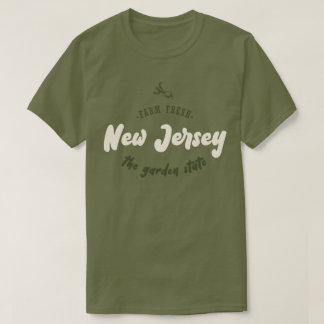 ニュージャージー州 - ガーデン・ステート - ファームフレッシュ Tシャツ