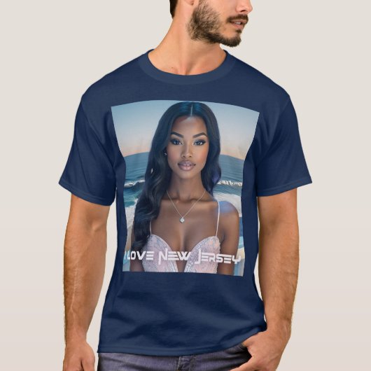 ニュージャージー州 - ニュージャージー州が大好き Tシャツ (正面)