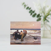 ニュージャージー州、ボートを押し素晴らし払い、アート。 ポストカード (スタンド正面)