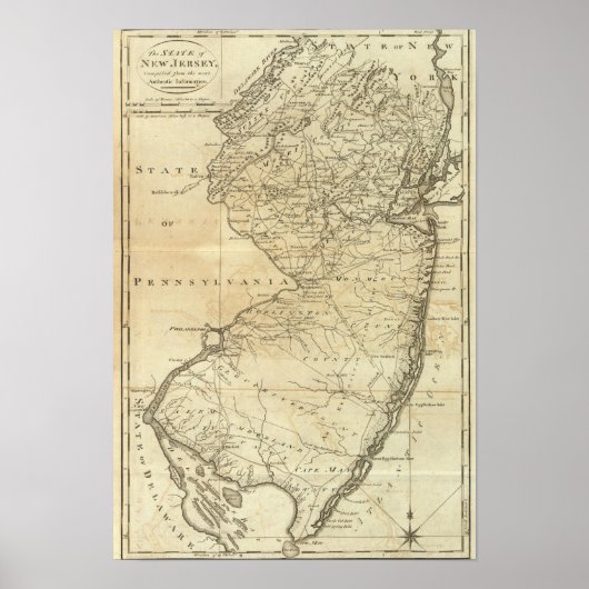ニュージャージー州 ポスター (正面)