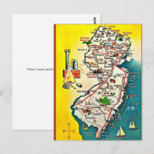 ニュージャージー州 ヴィンテージ ポストカード (正面/裏面)