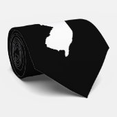 ニュージャージー州(白と黒) ネクタイ (ロール)