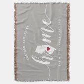 ニュージャージー州 自宅 おしゃれな ラスティック スローブランケット (正面縦)