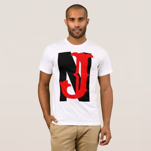 ニュージャージー州 (New Jersey) Tシャツ (正面フル)