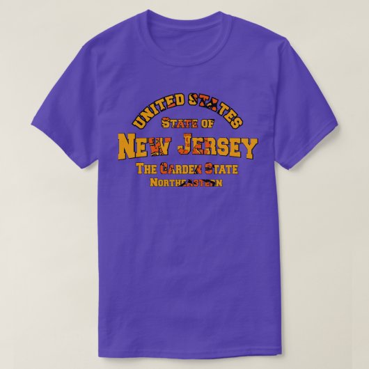 ニュージャージー州 Tシャツ (デザイン正面)