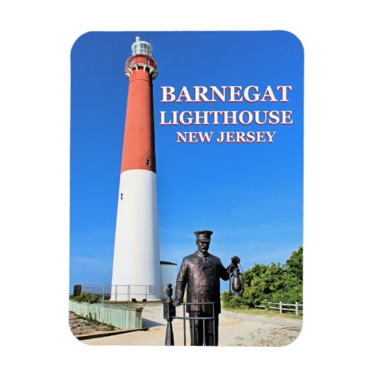 ニュージャージー州Barnegat Light Houseフォトマグネット マグネット (縦)