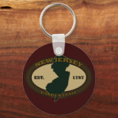 ニュージャージー州Est.1787 キーホルダー (正面)