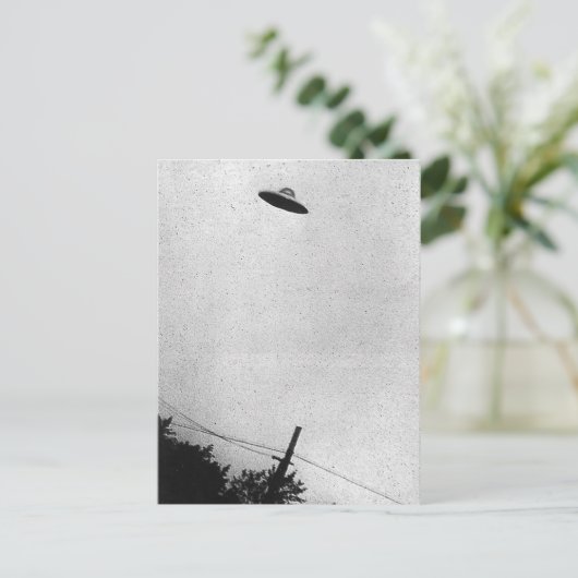 ニュージャージー州Passaic上のUFOの写真1952 ポストカード (スタンド正面)